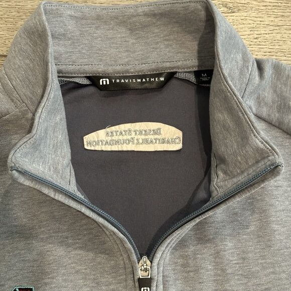Travis Mathew MLB Arizona Diamondbacks Golf Sweater Pullover Mens Medium Grey - Picture 3 of 9